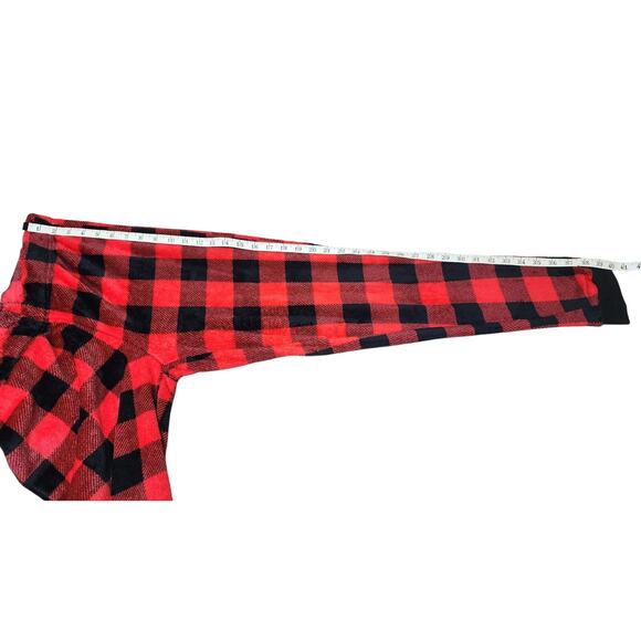 Holiday Time  Pajama Pants Buffalo Plaid Red Black Sleepwear Women's Small - Picture 7 of 9